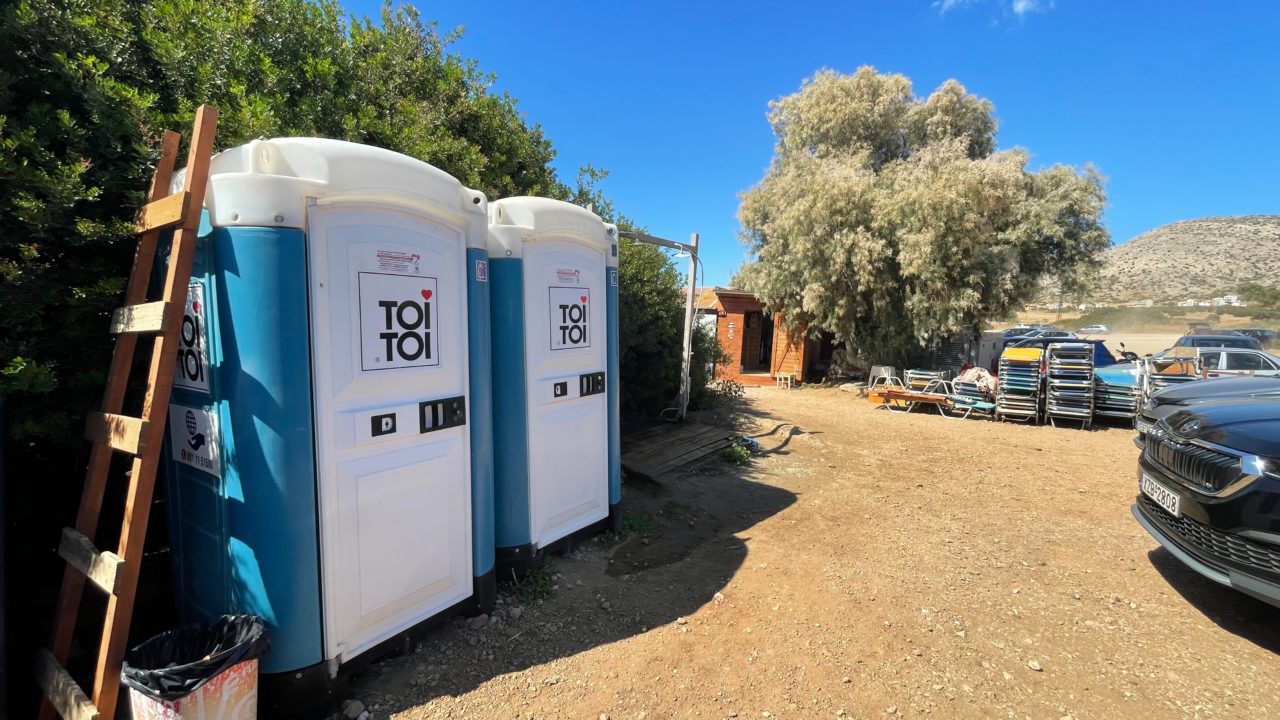ギリシャの簡易トイレ